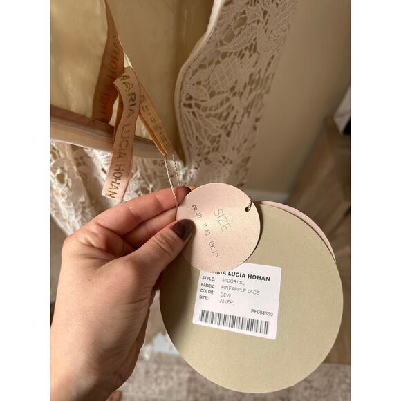 NEW NWT Maria Lucia Hohan Midori Lace Midi Dress size 6 - Picture 6 of 7